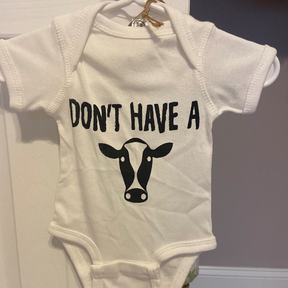 Don't have a cow onsie!